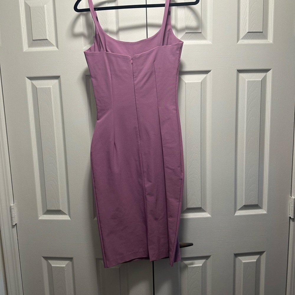 D&G Purple Sheath Mini Dress Scoop Neck Sleeveless
